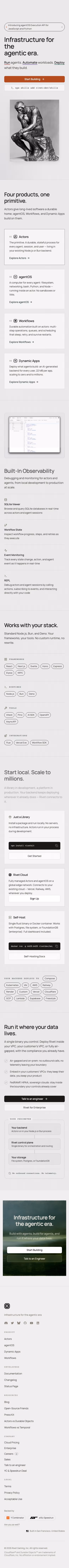 Rivet mobile design — Infrastructure