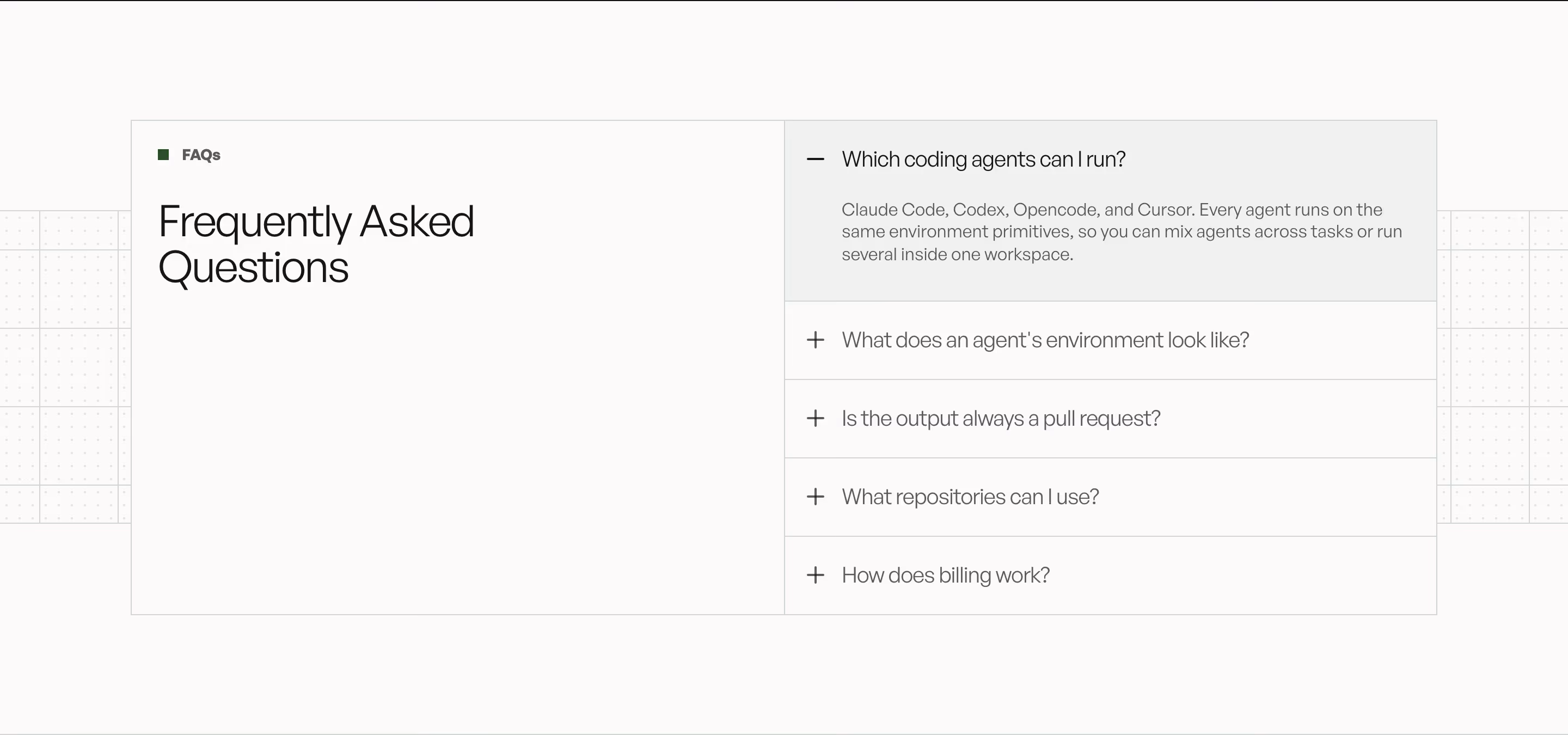 Tryreplicas FAQs section design