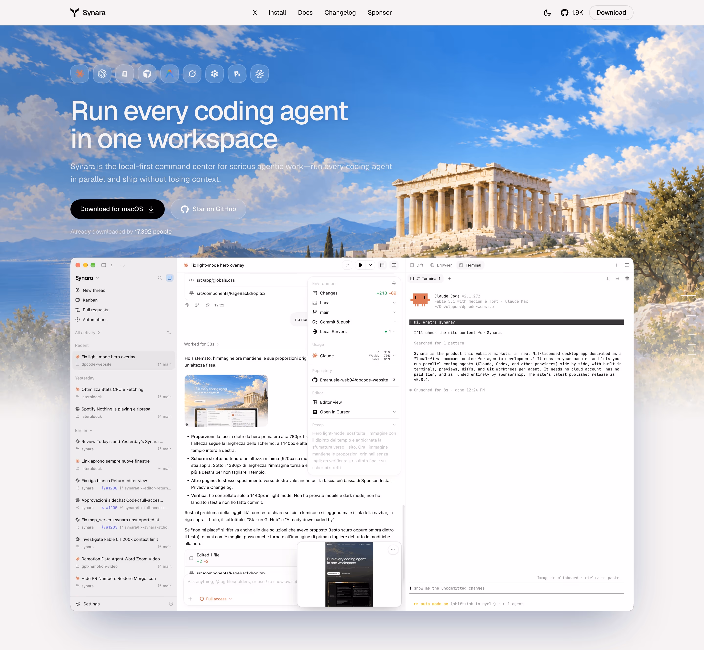 Trysynara hero design — Developer Tools