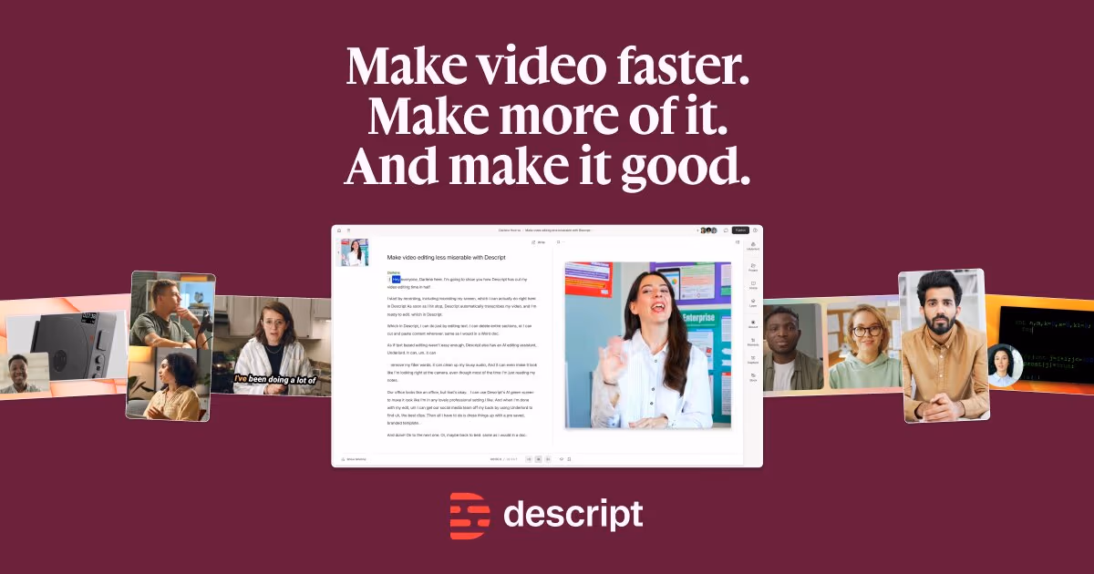 Descript og image design — Productivity
