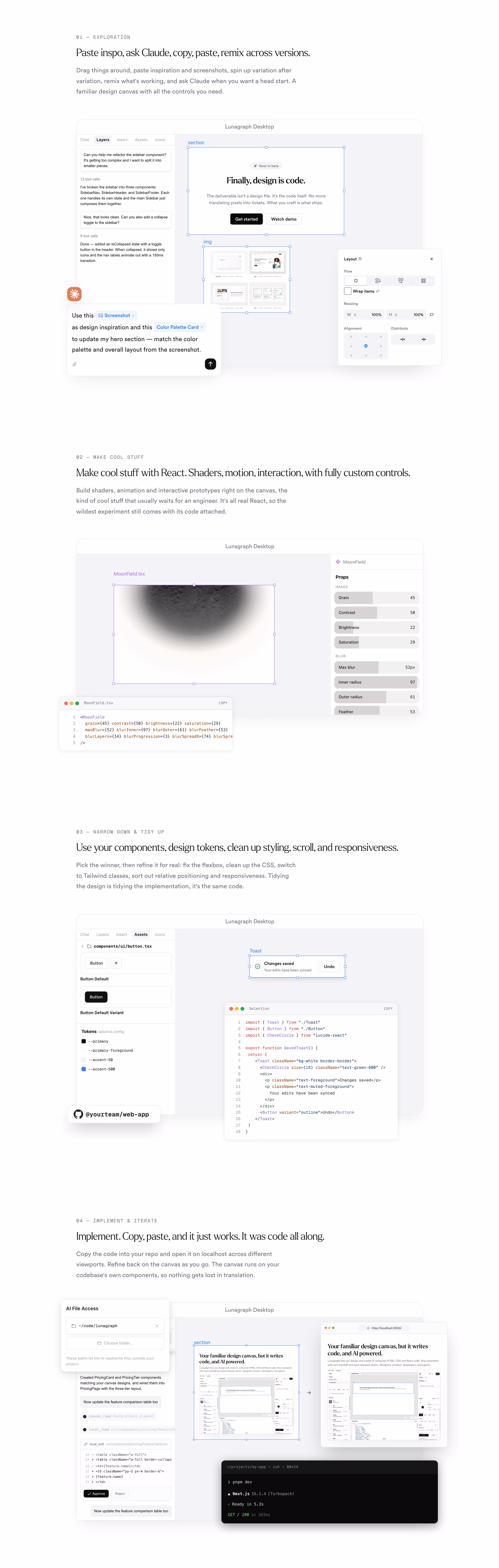 Lunagraph feature design — Developer Tools