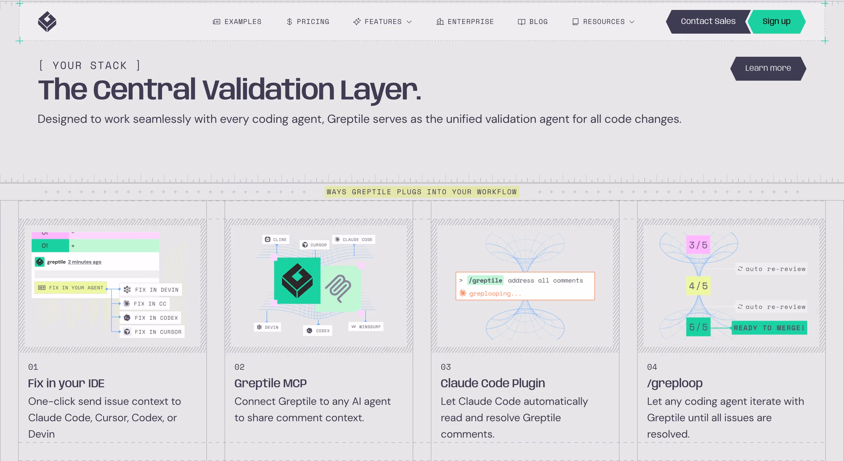 Greptile feature design — Developer Tools