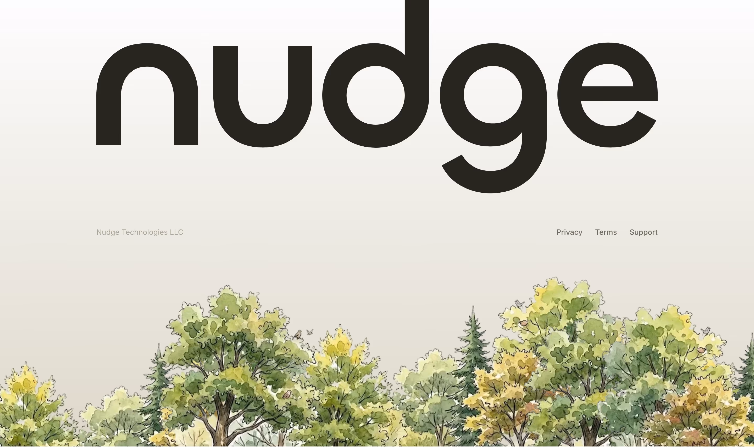 Getnudge Footers section design