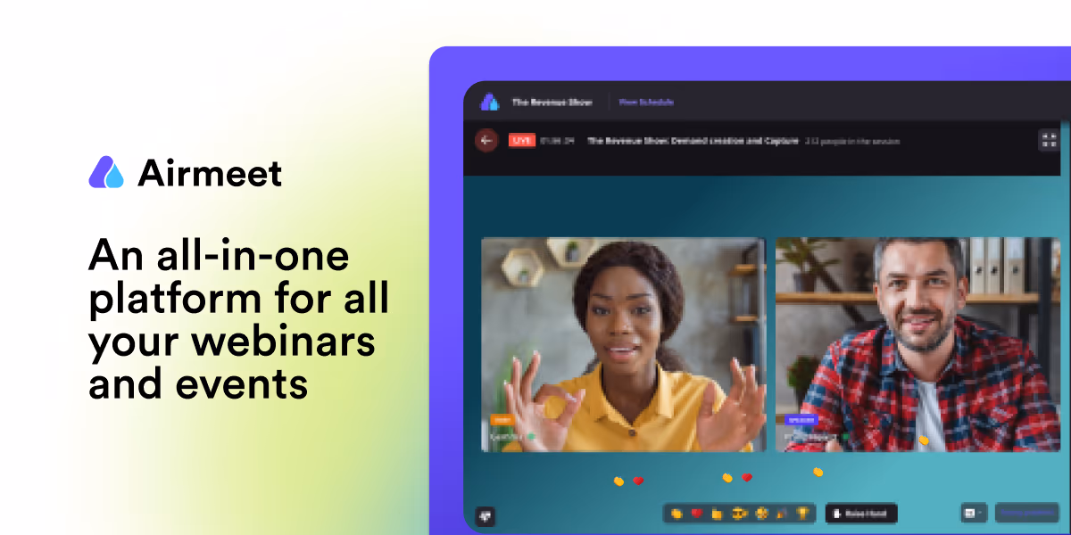 Airmeet og image design — Marketing