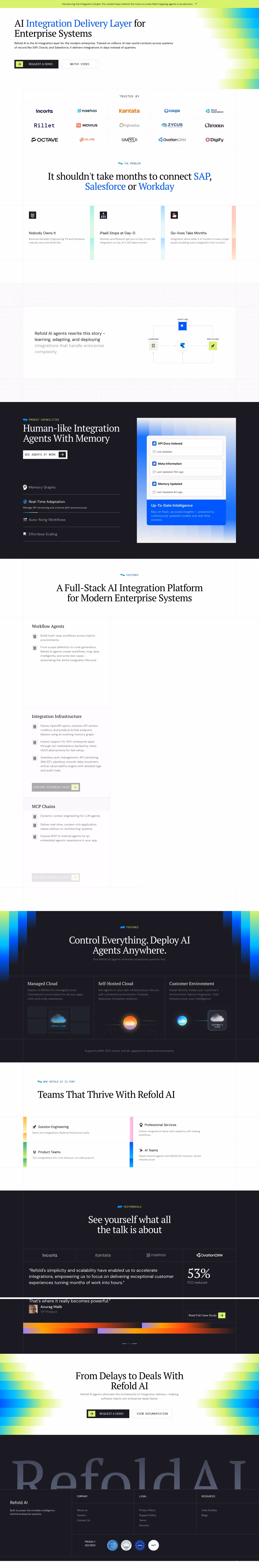 Refold landing page design — Infrastructure