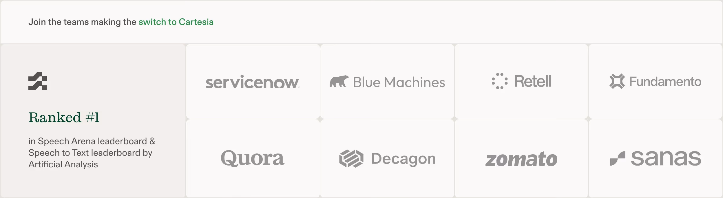 Cartesia logo cloud design — AI