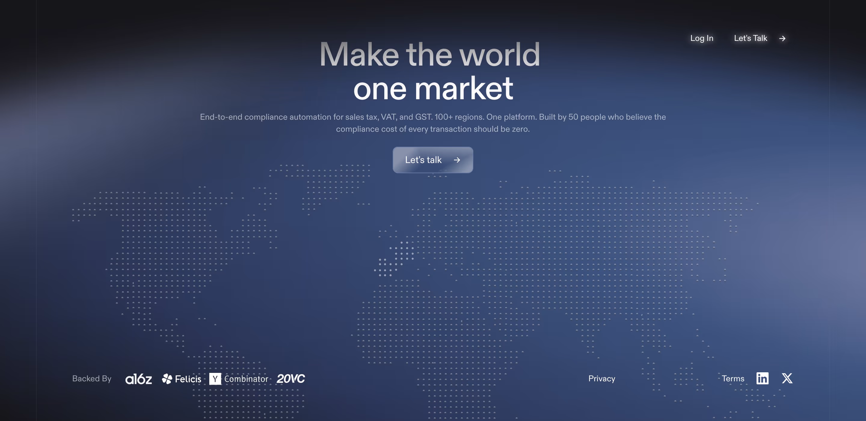 Getsphere footer design — Finance