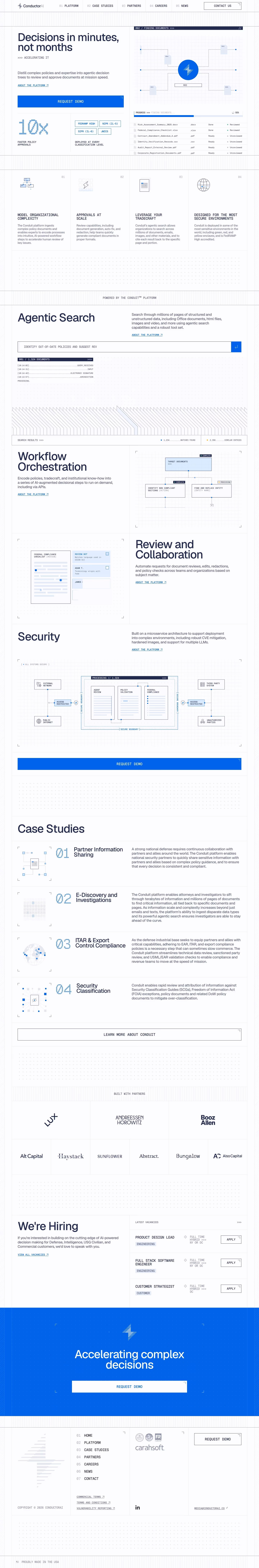 Conductorai landing page design — AI