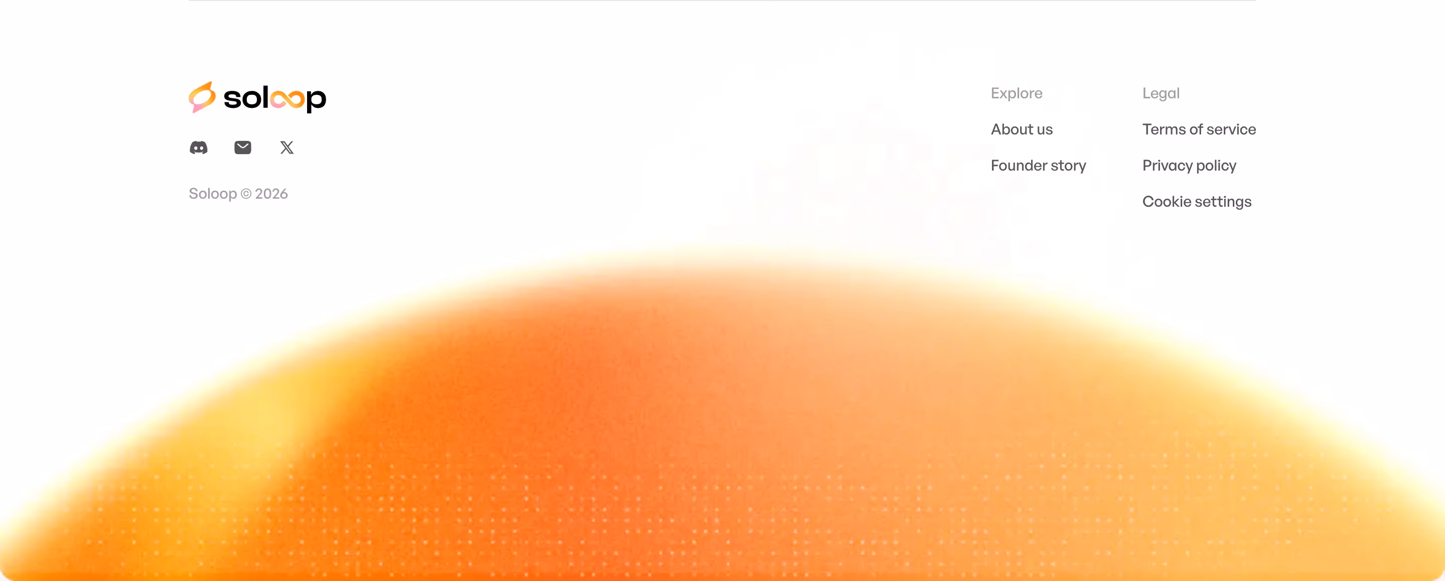 Soloop Footers section design