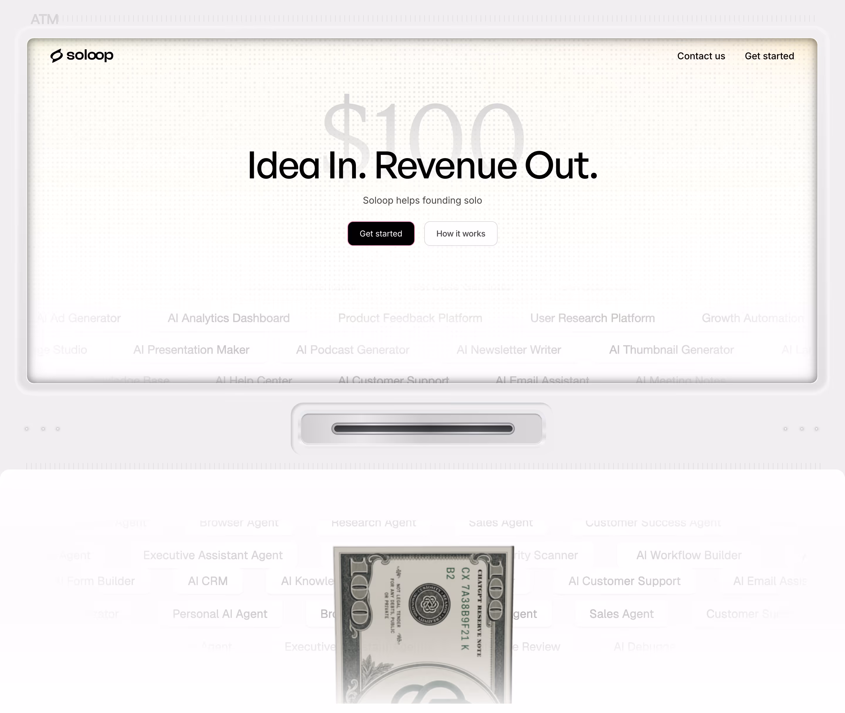 Soloop hero design — Finance