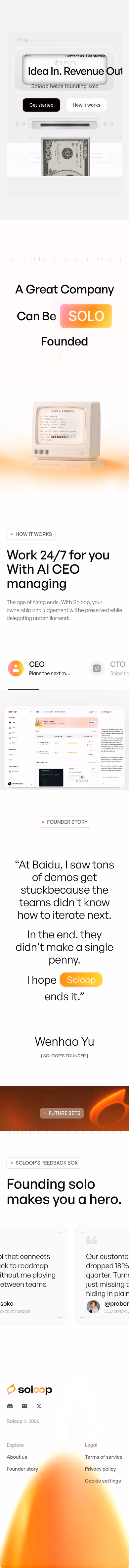 Soloop mobile design — Finance