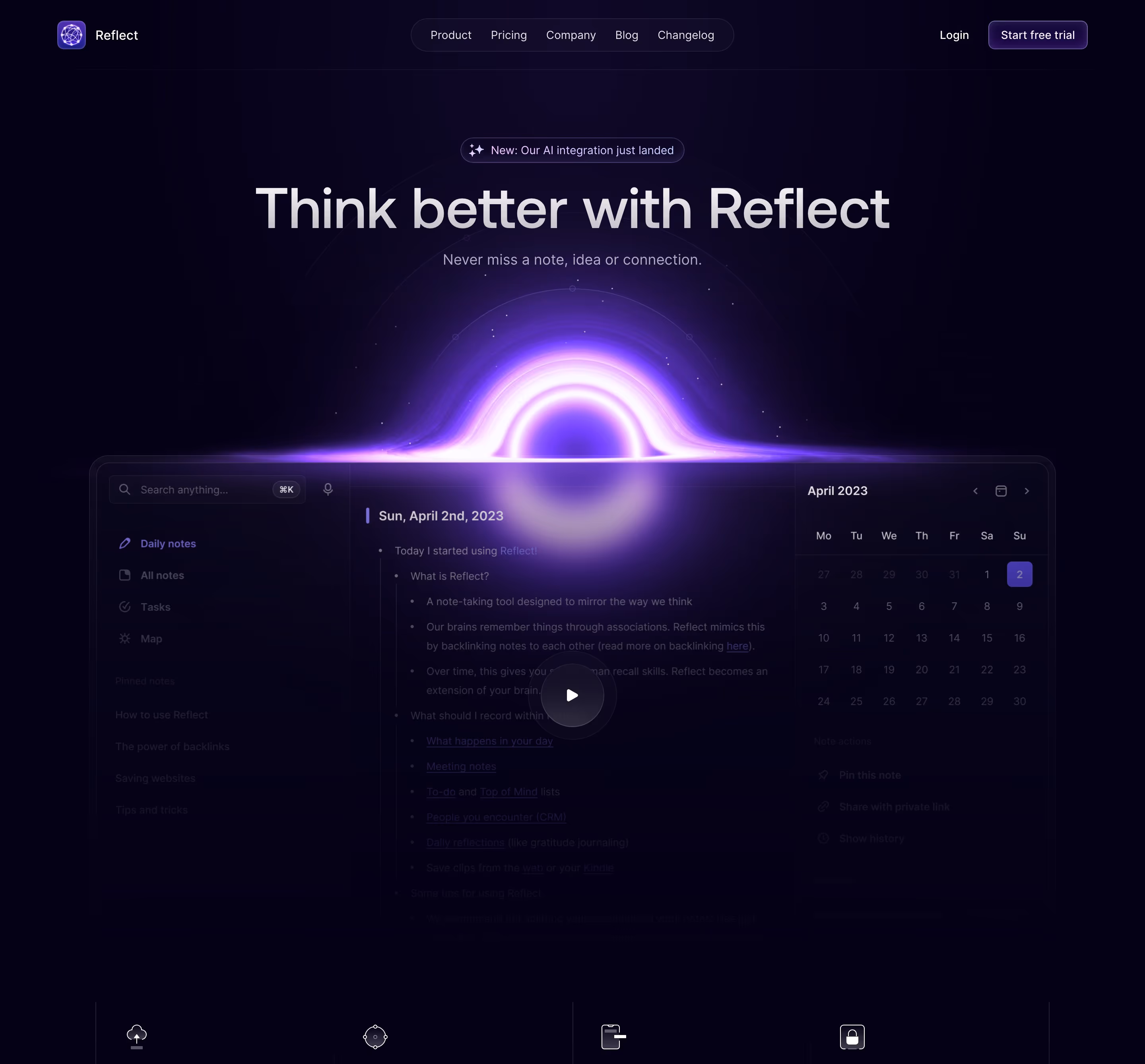 Reflect Heroes section design